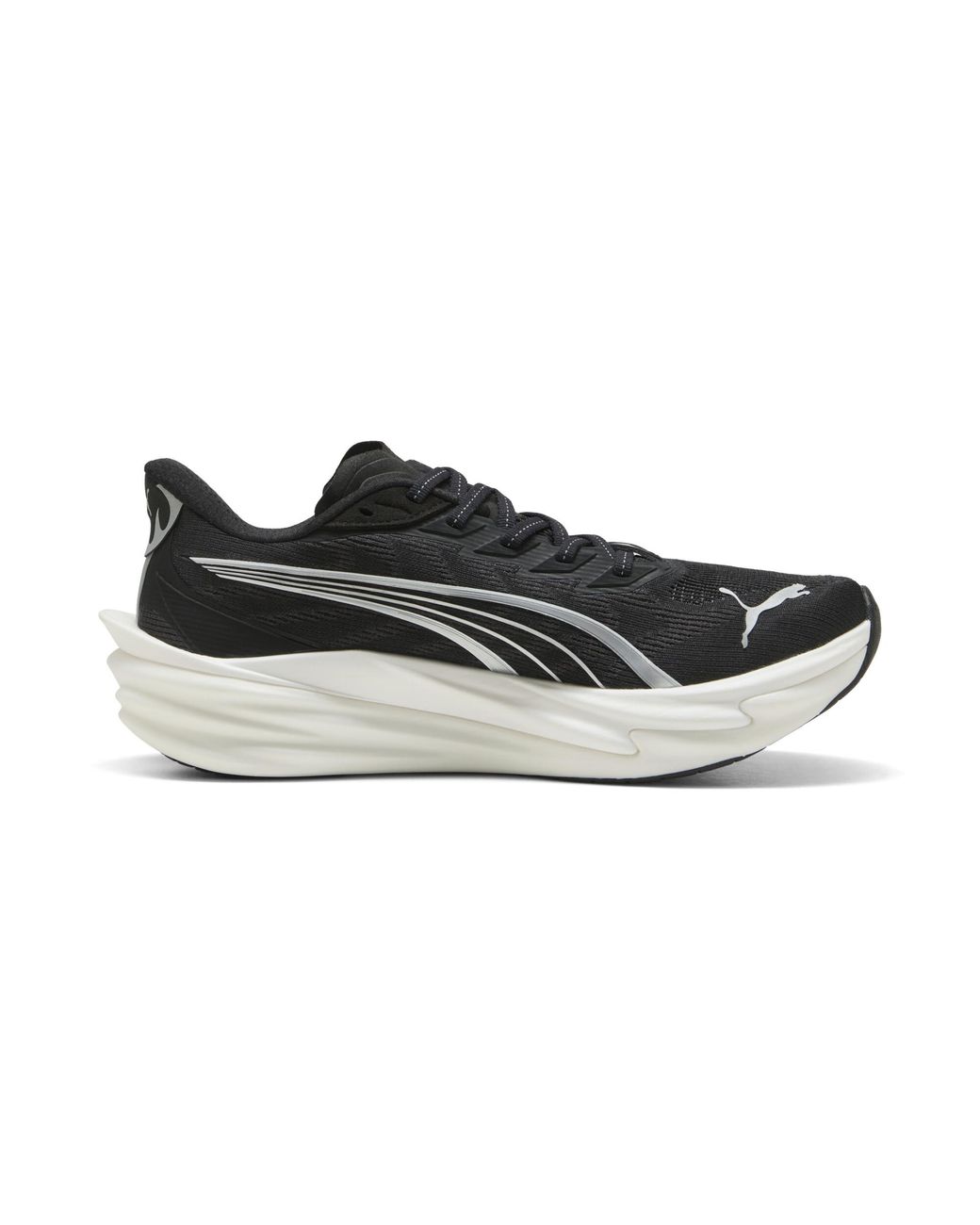 PUMA Black Deviate Nitro 4 Wide Road Running Shoes for men