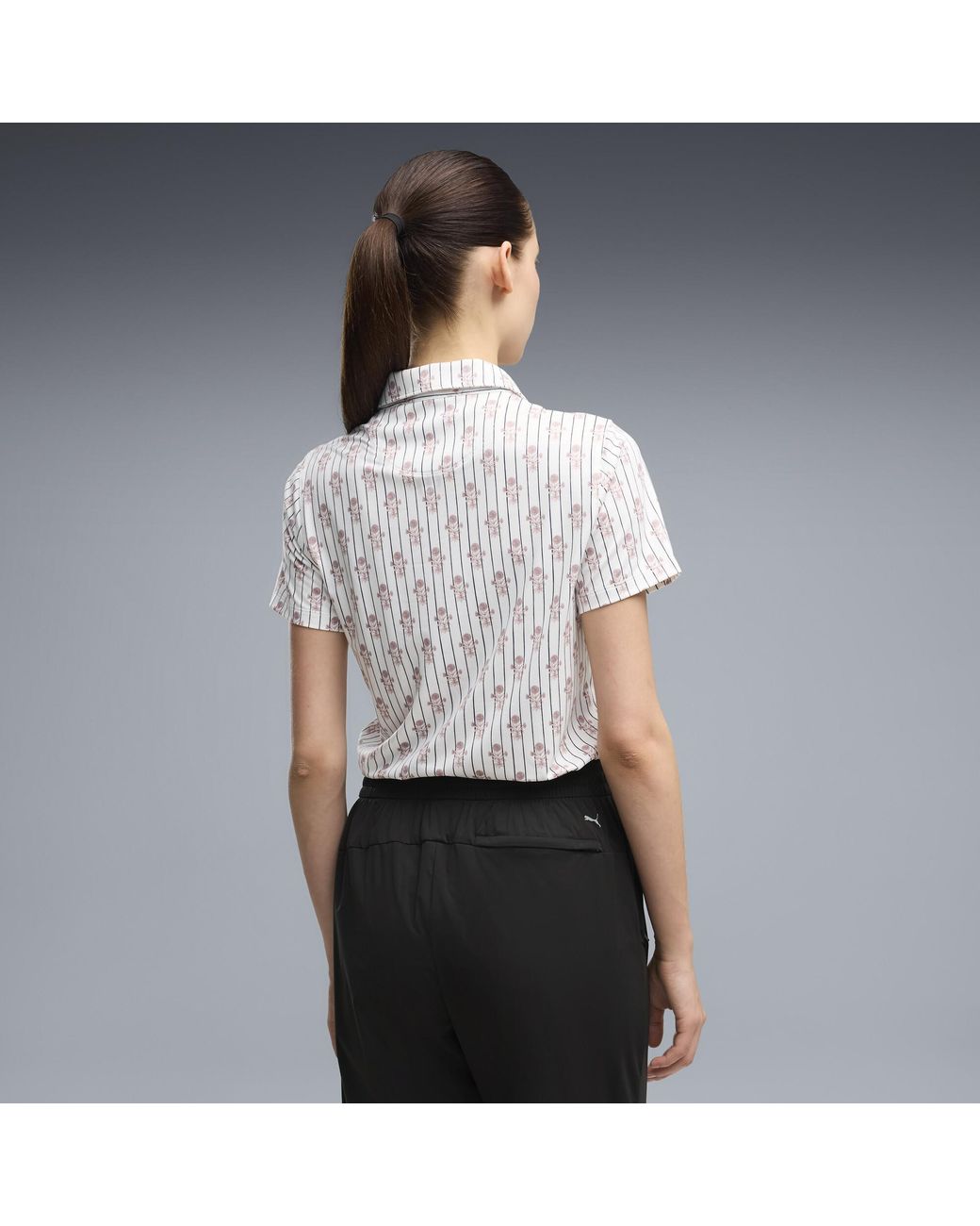 PUMA White Poppy Golf Polo