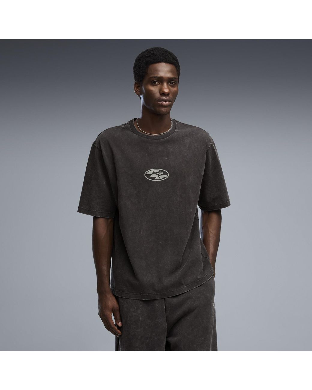 PUMA Black Graphic T-Shirt for men