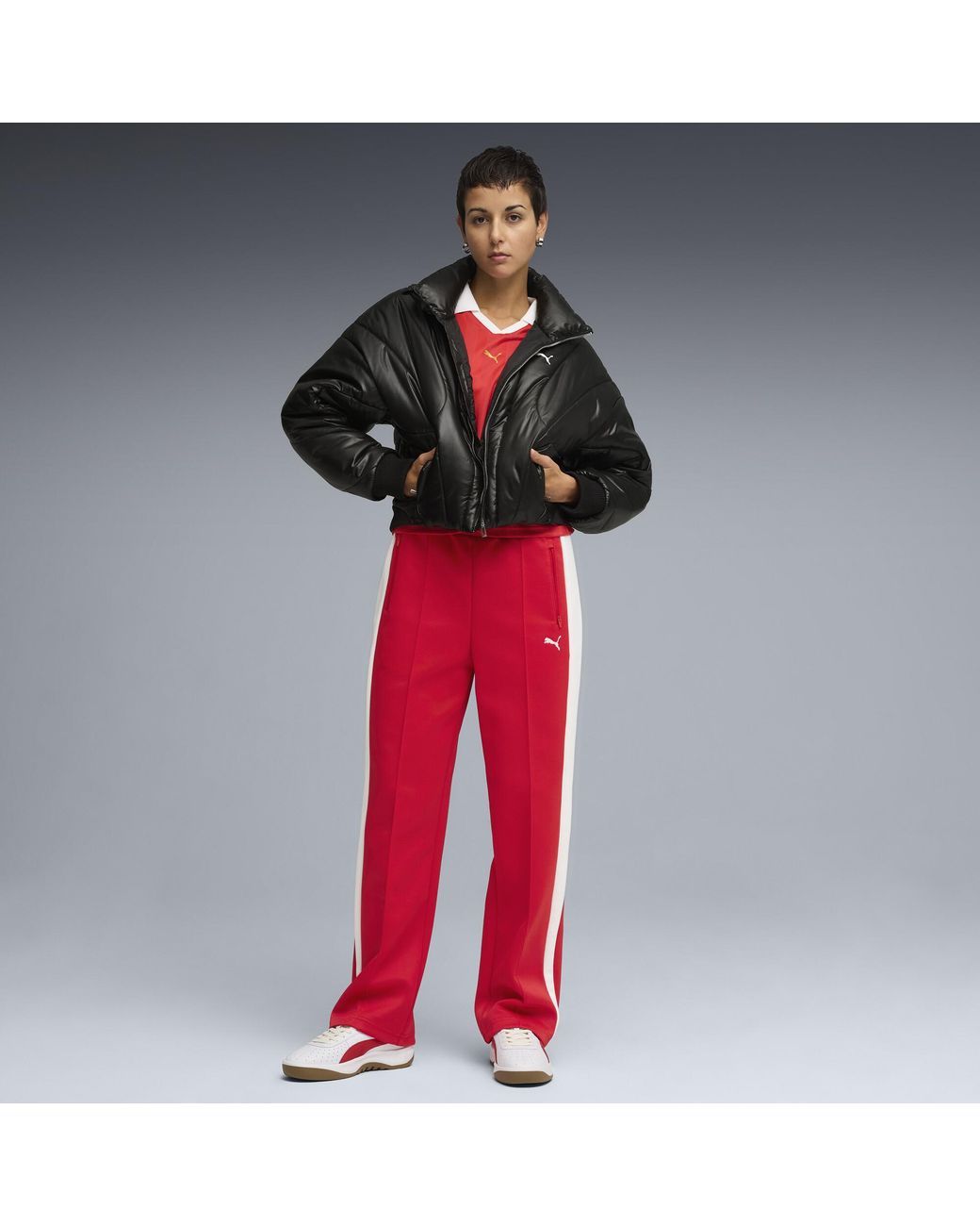 PUMA Red T7 Always On Straight Track Pants