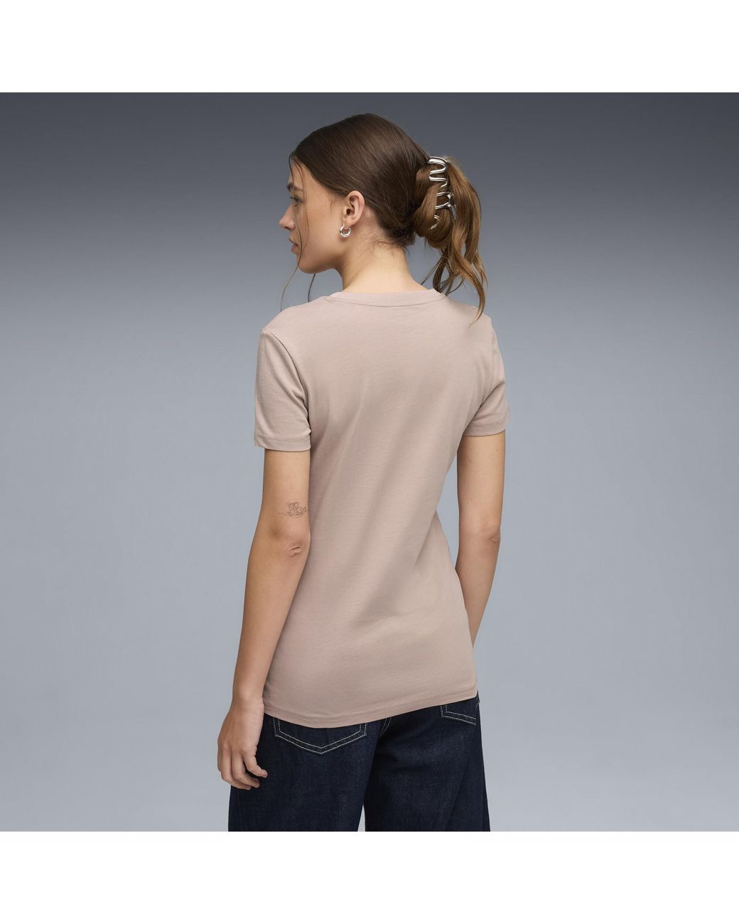 PUMA Blue Essentials T-Shirt Damen, Kleidung