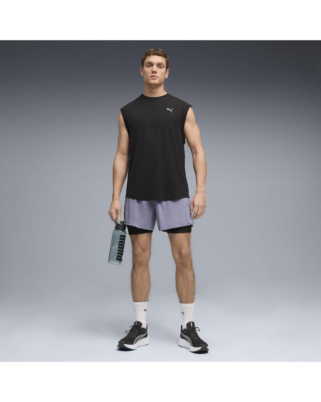 PUMA Black Run Coolcell Sleeveless Singlet