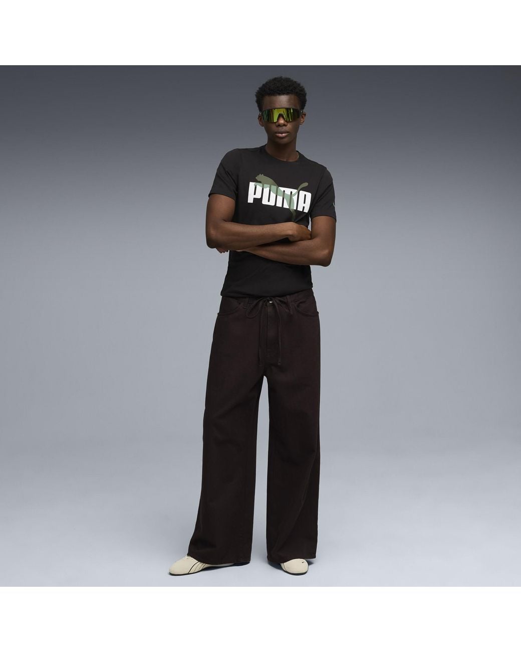 PUMA Black Intersect T-Shirt for men