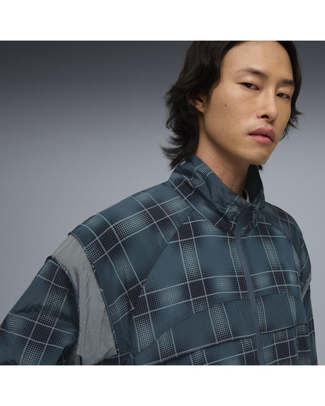 PUMA Blue Clrt Printed Jacket for men