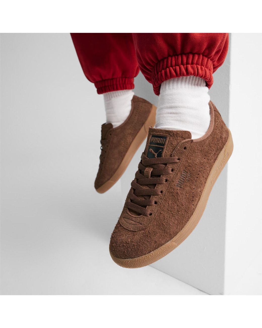 PUMA Star Sd Sneakers in Brown | Lyst UK