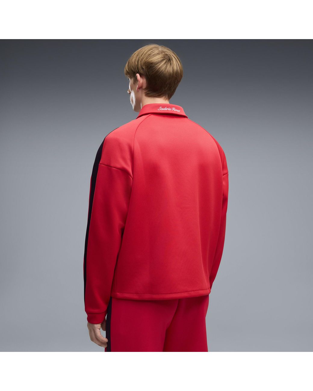 PUMA Red Ferrari T7 Track Jacket for men