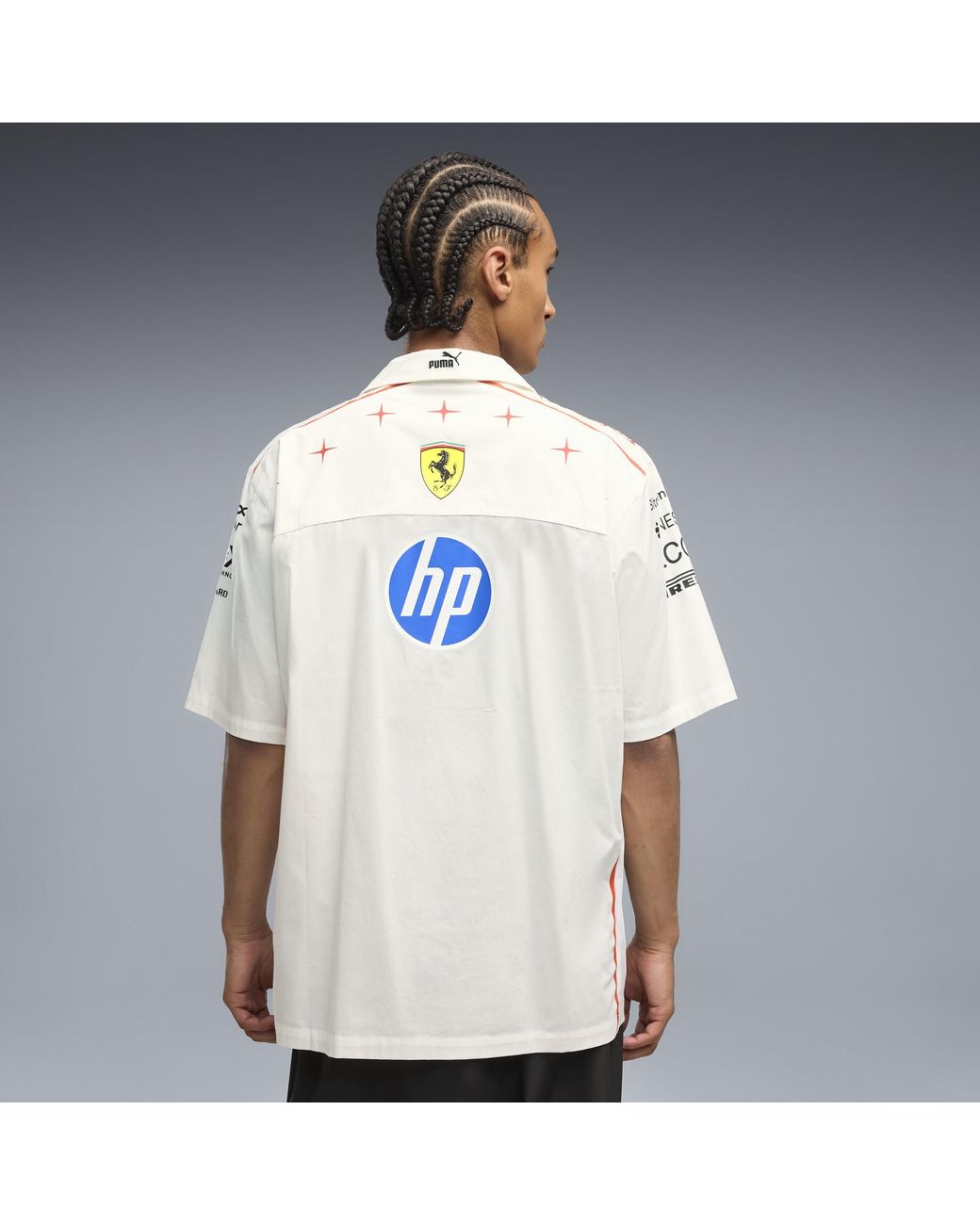 PUMA White Scuderia Ferrari Hp Replica Monza Shirt for men