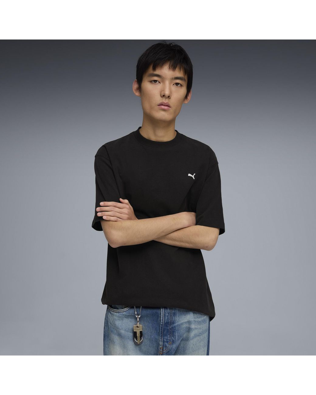 PUMA Black Select Essentials T-Shirt for men