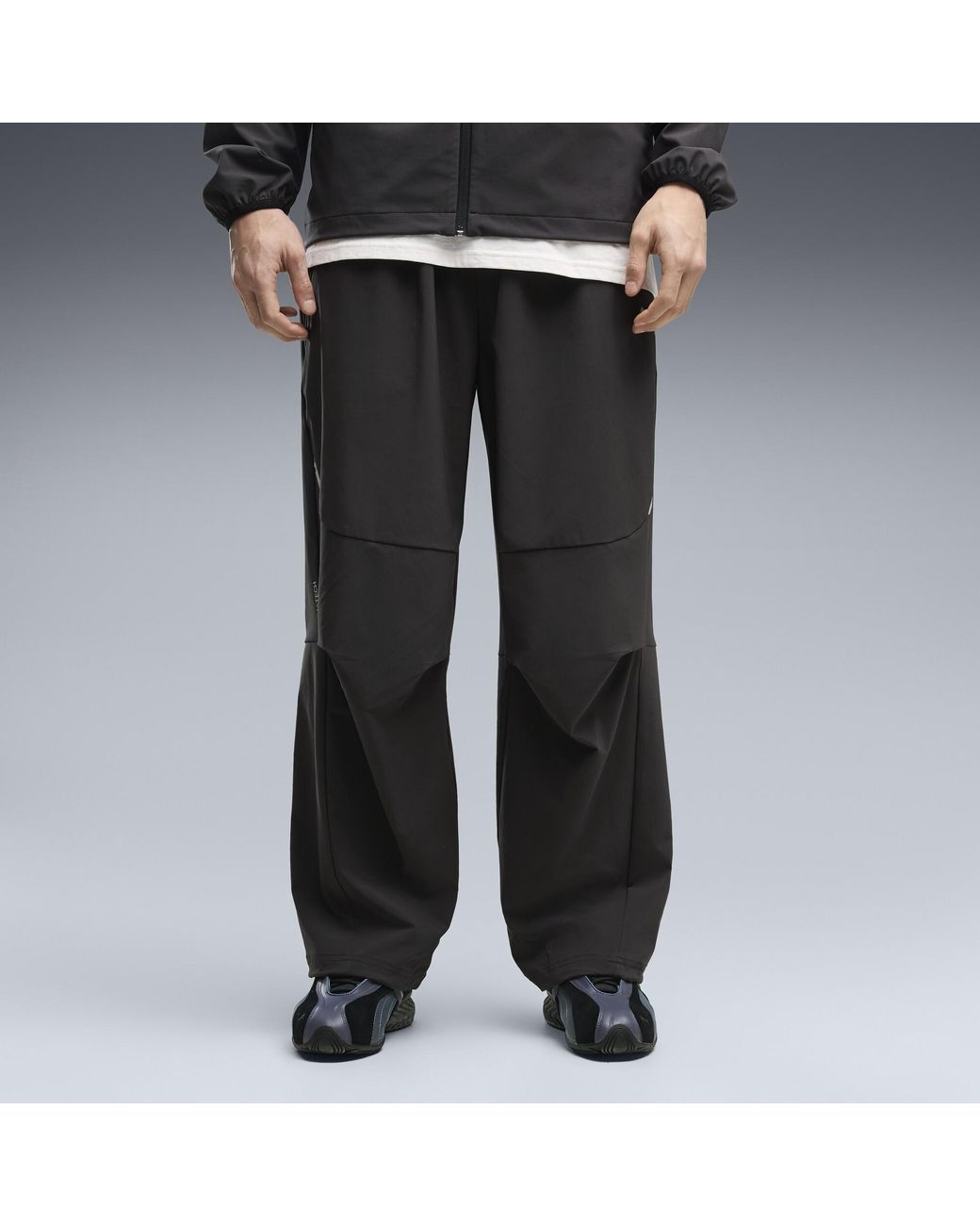 PUMA Black Tech 4-Way Stretch Track Pants for men