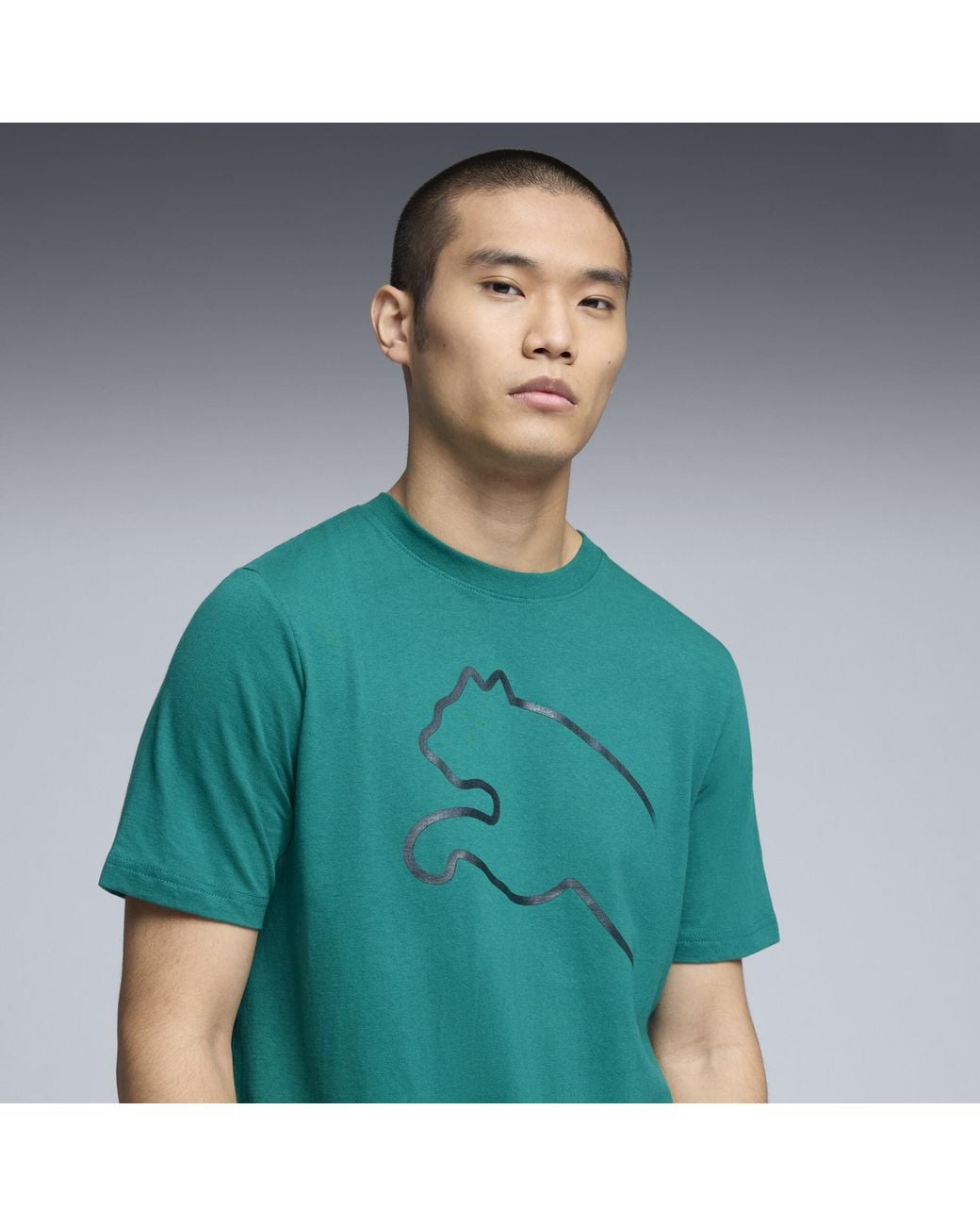 PUMA Green Graphics Gradient T-Shirt for men