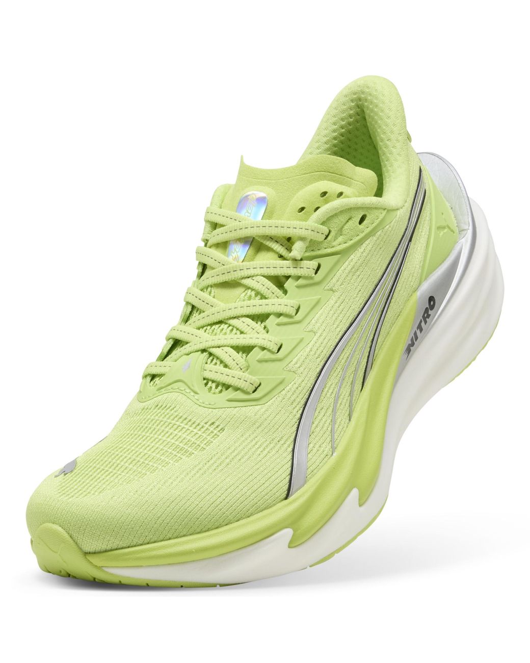 PUMA Green Deviate Nitro 4 Road Running Shoes