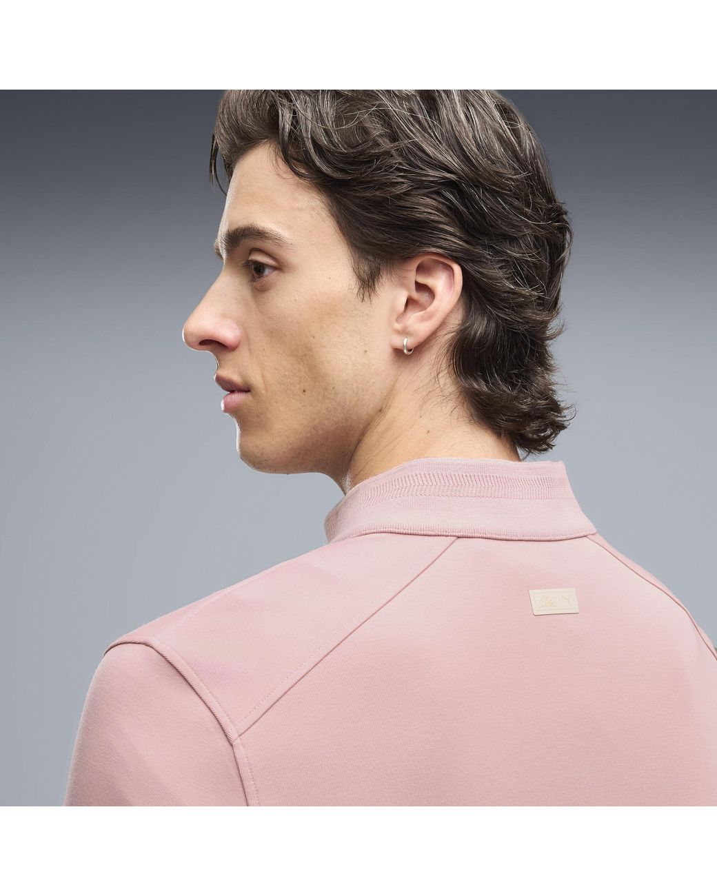 PUMA Pink X Arnold Palmer Cloudspun Quarter-Zip Golf Jacket for men