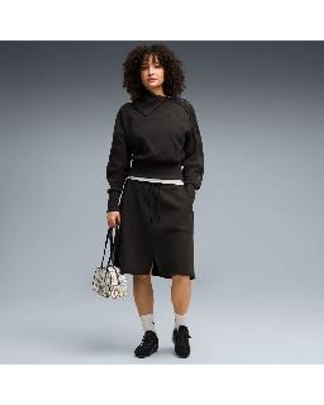 PUMA Black T7 Asymmetrical Zip Sweatshirt