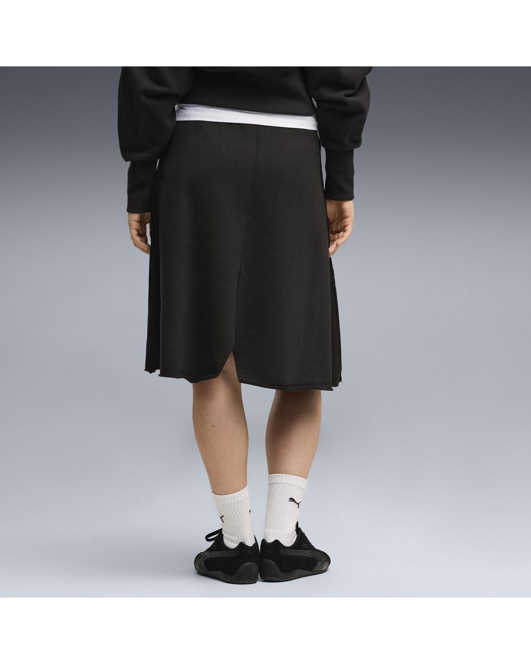 PUMA Black T7 Cutoff Skirt