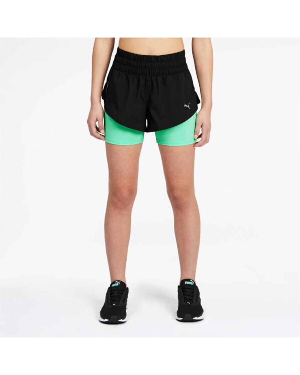 PUMA Last Lap 2 In 1 Shorts in Green Lyst