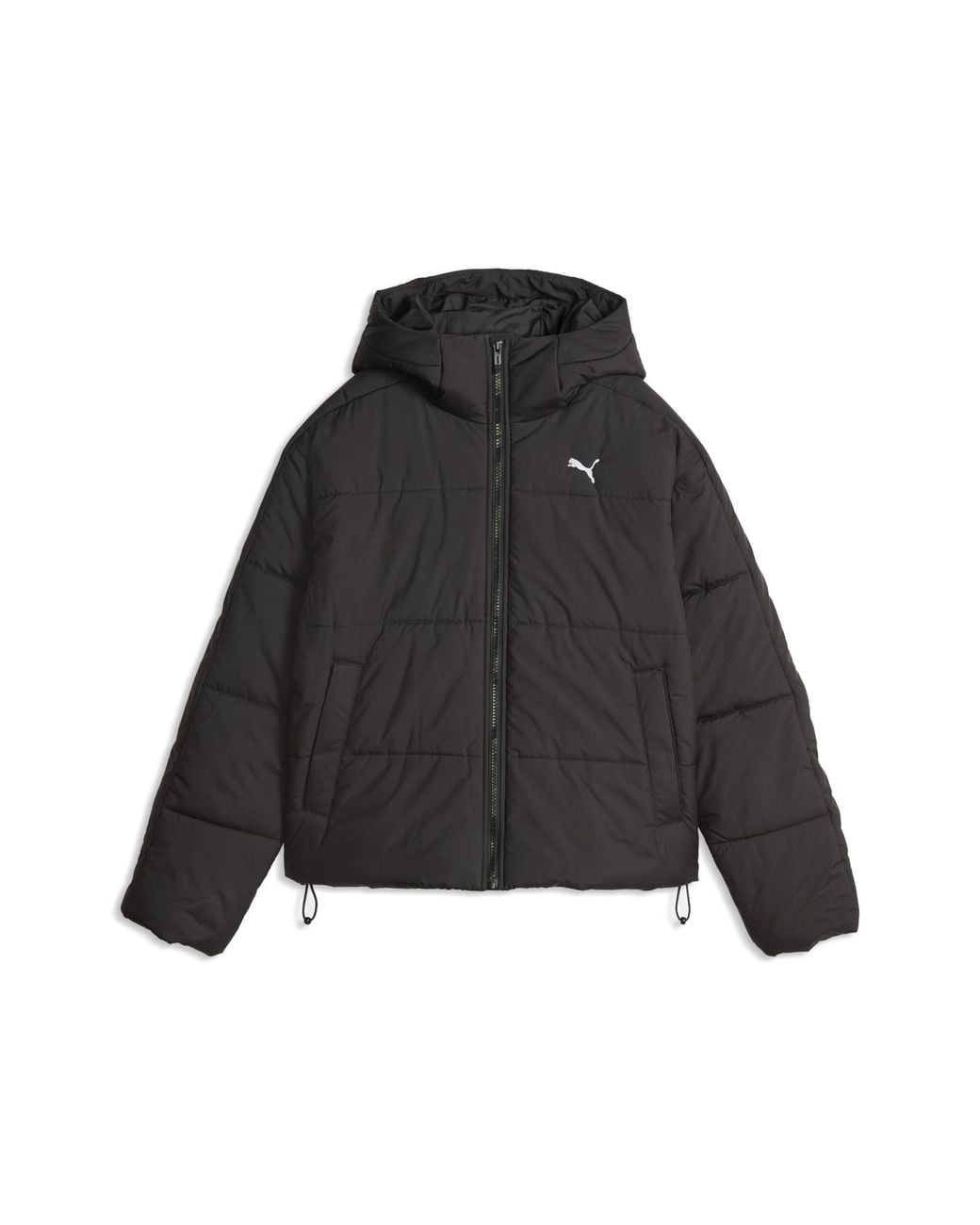 Giacca Imbottita Con Cappuccio Essentials Dal Taglio Morbido Da Donna, Abbigliamento, Nero di PUMA in Black