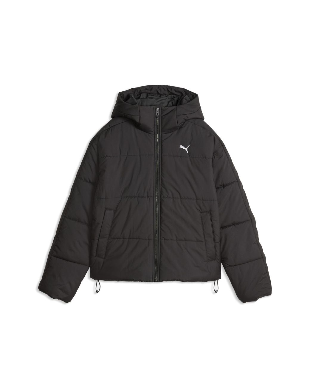 PUMA Black Essentials Relaxed Hooded Padded Jacket