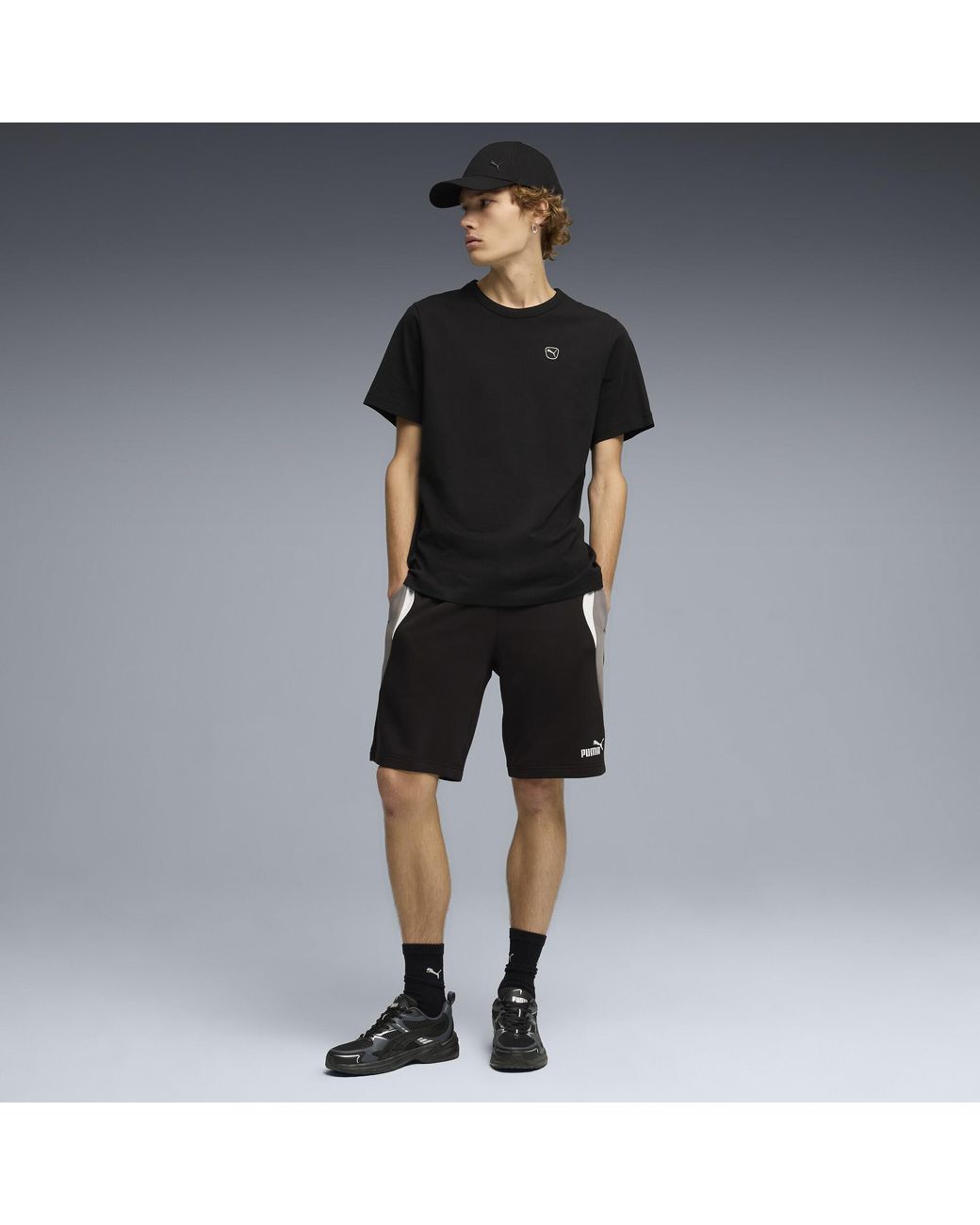 Short 10" Essentials Block PUMA pour homme en coloris Black