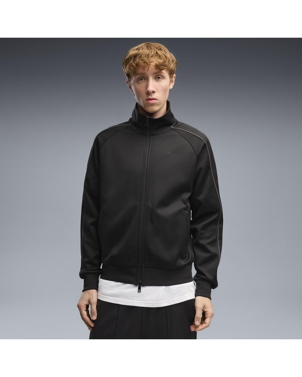 PUMA Black T7 Track Jacket for men
