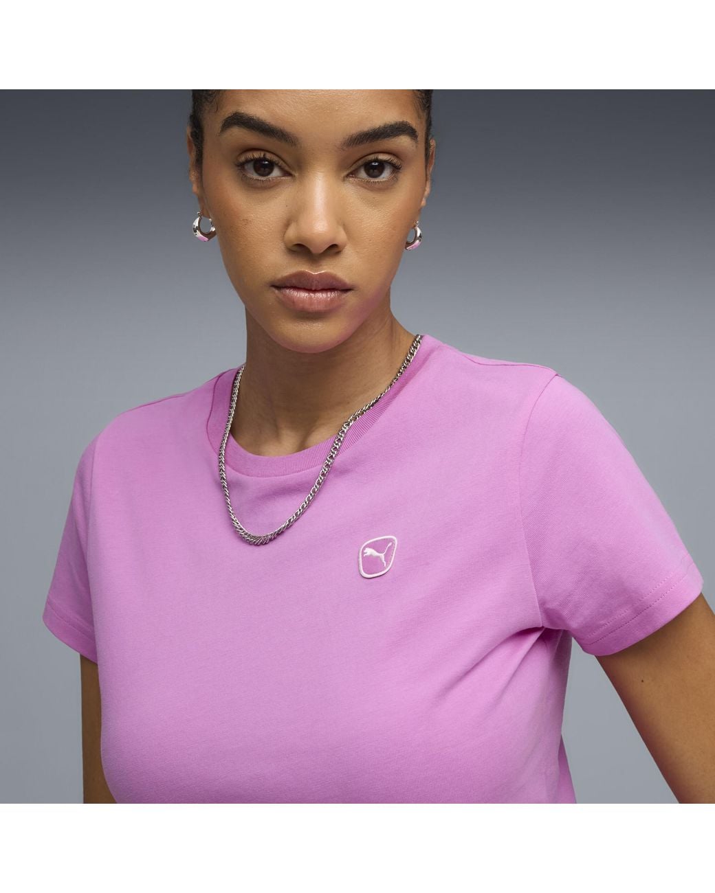 PUMA Purple Elevated Essentials T-Shirt