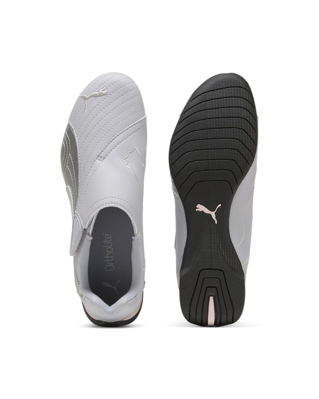 PUMA White Slipcat Metallic Sneakers