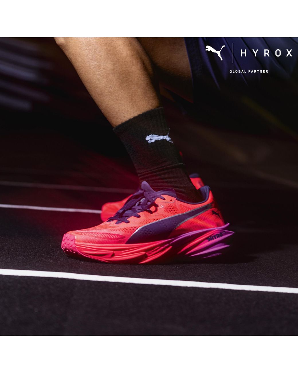 PUMA Pink X Hyrox Deviate Nitro Elite 4 Training Shoes for men
