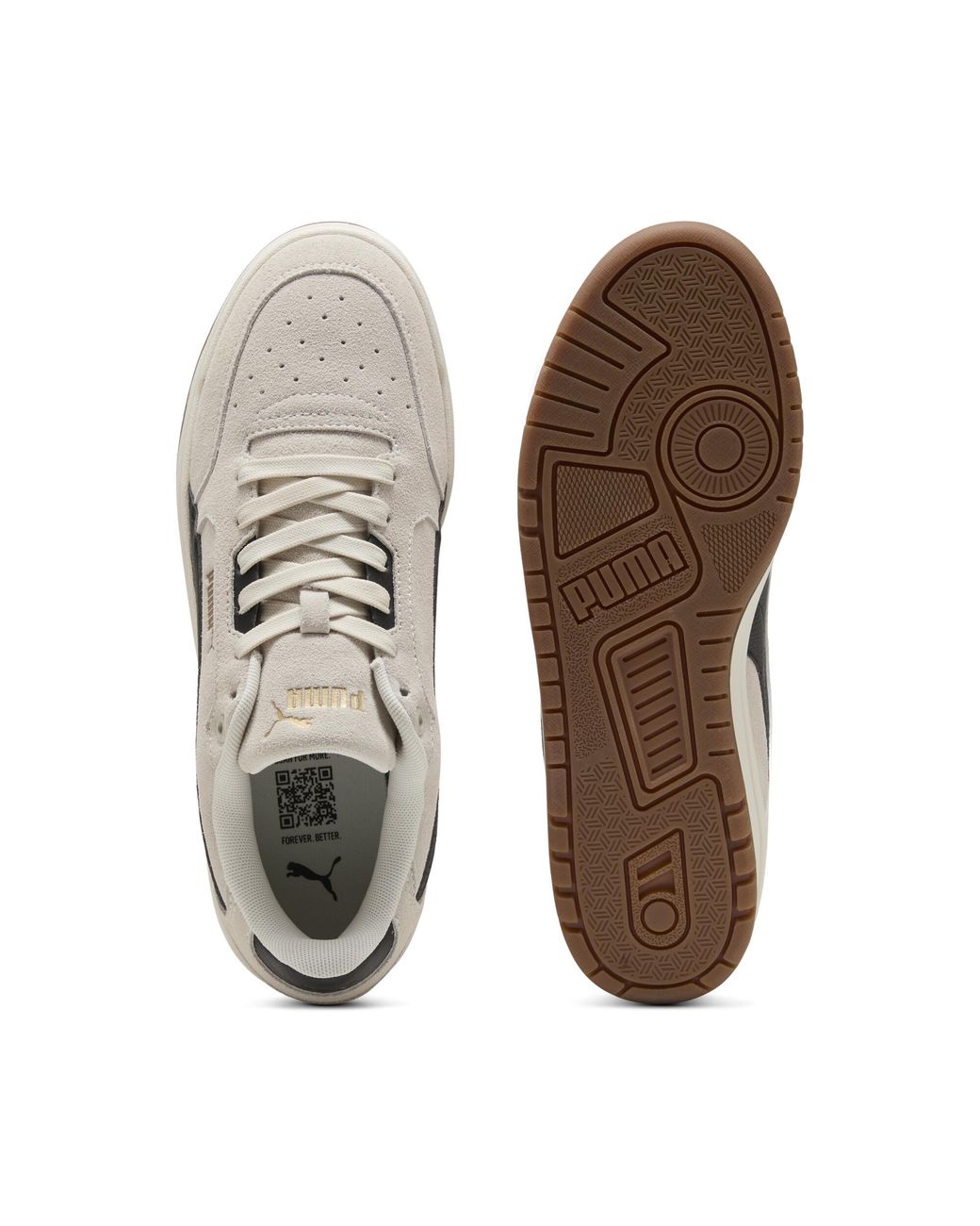 PUMA White Shuffle Downtown Sneakers