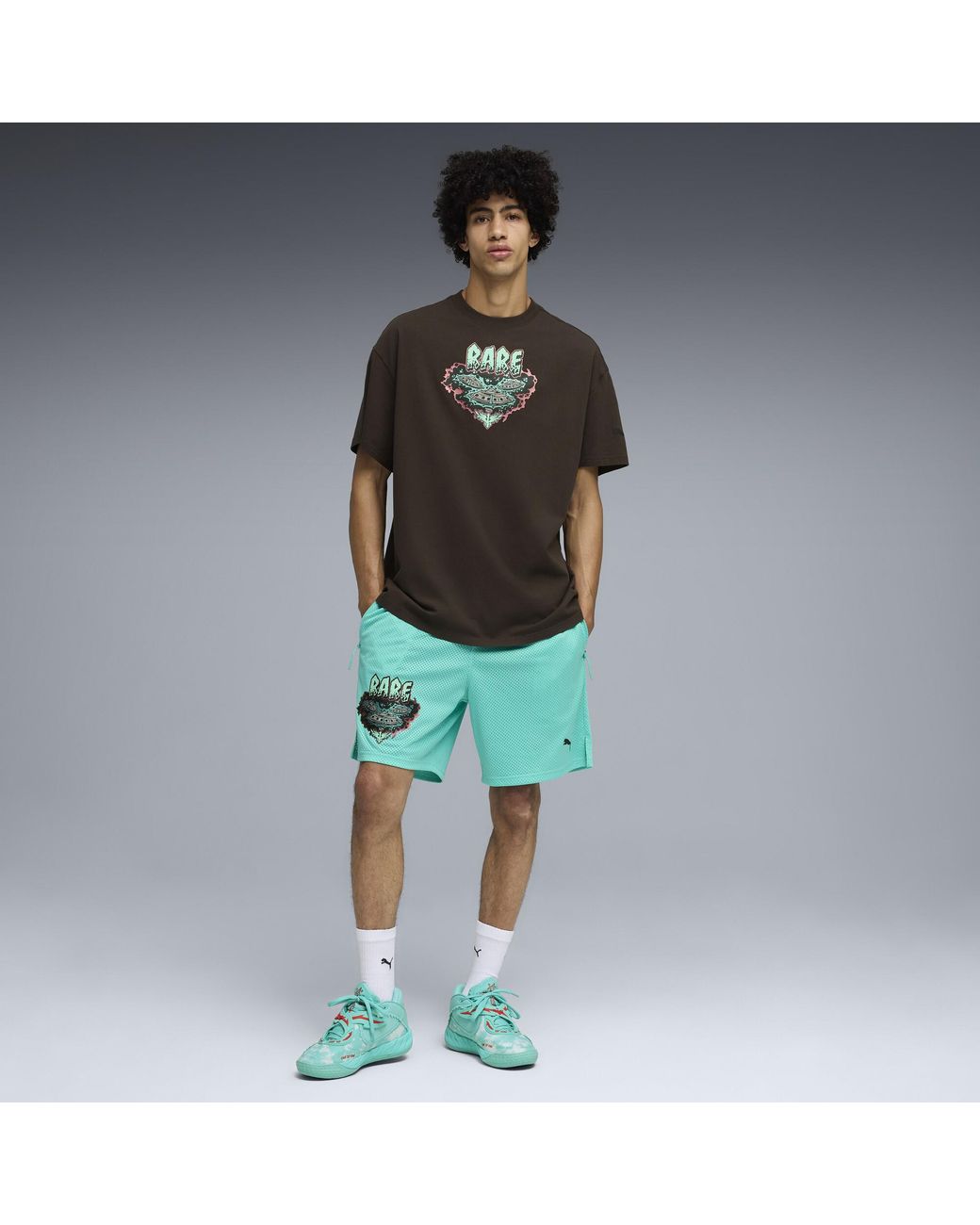 PUMA Green Mb.05 Melo World Basketball Shoes
