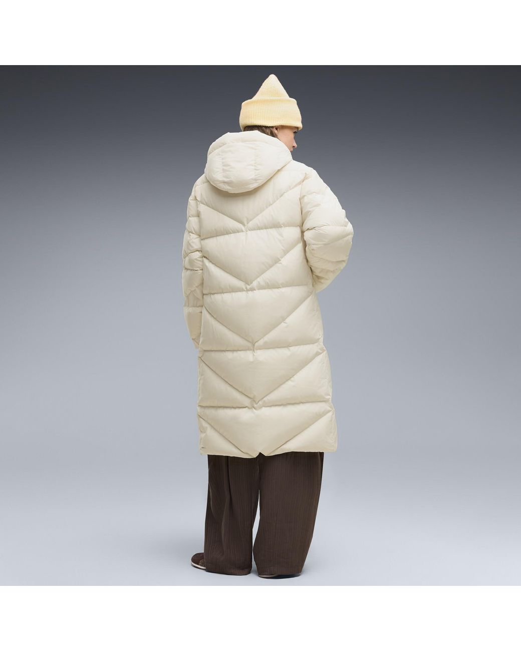PUMA Natural Hooded Down Puffer Coat