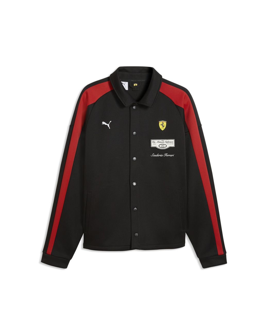 PUMA Black Ferrari T7 Track Jacket for men