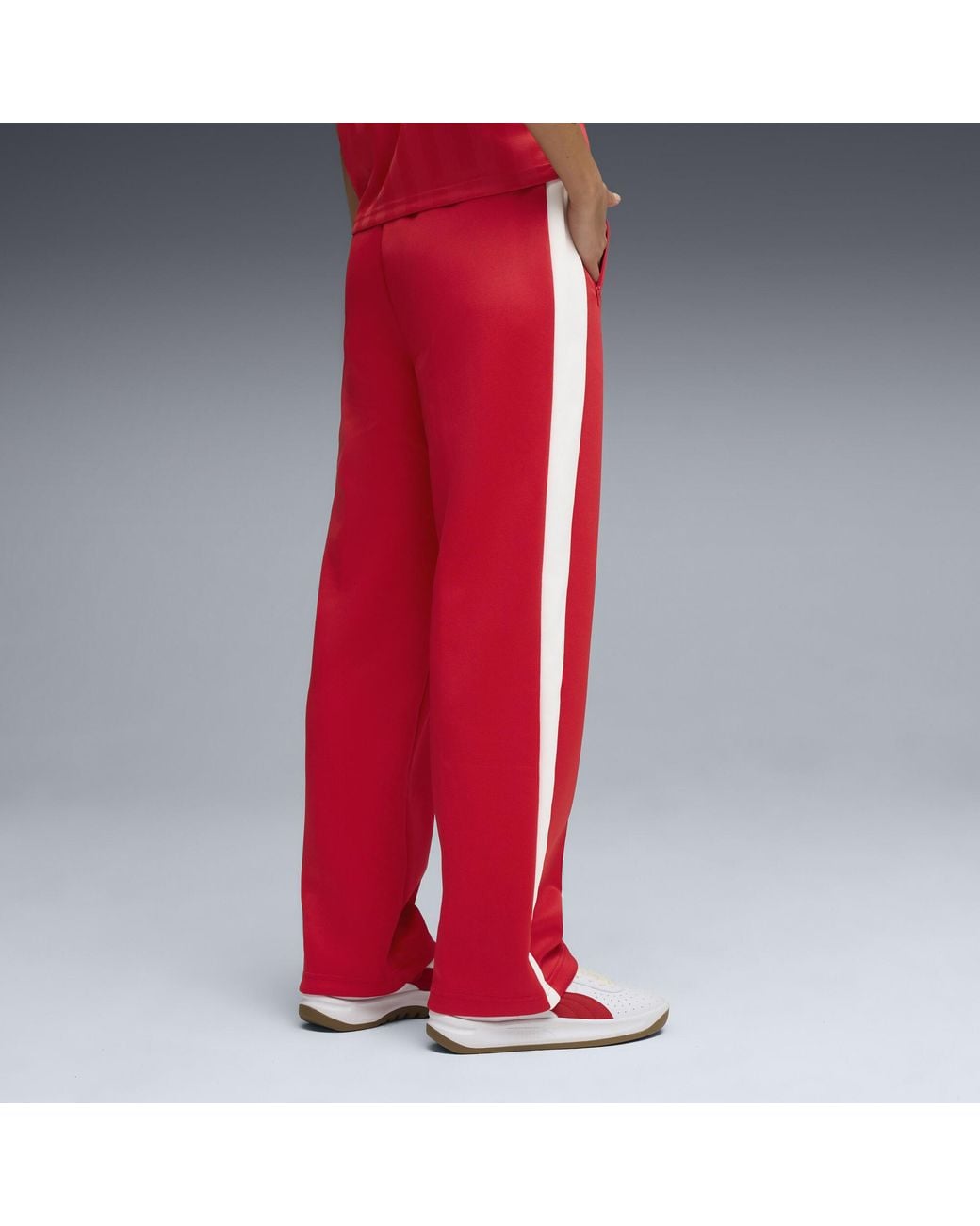 PUMA Red T7 Always On Straight Track Pants