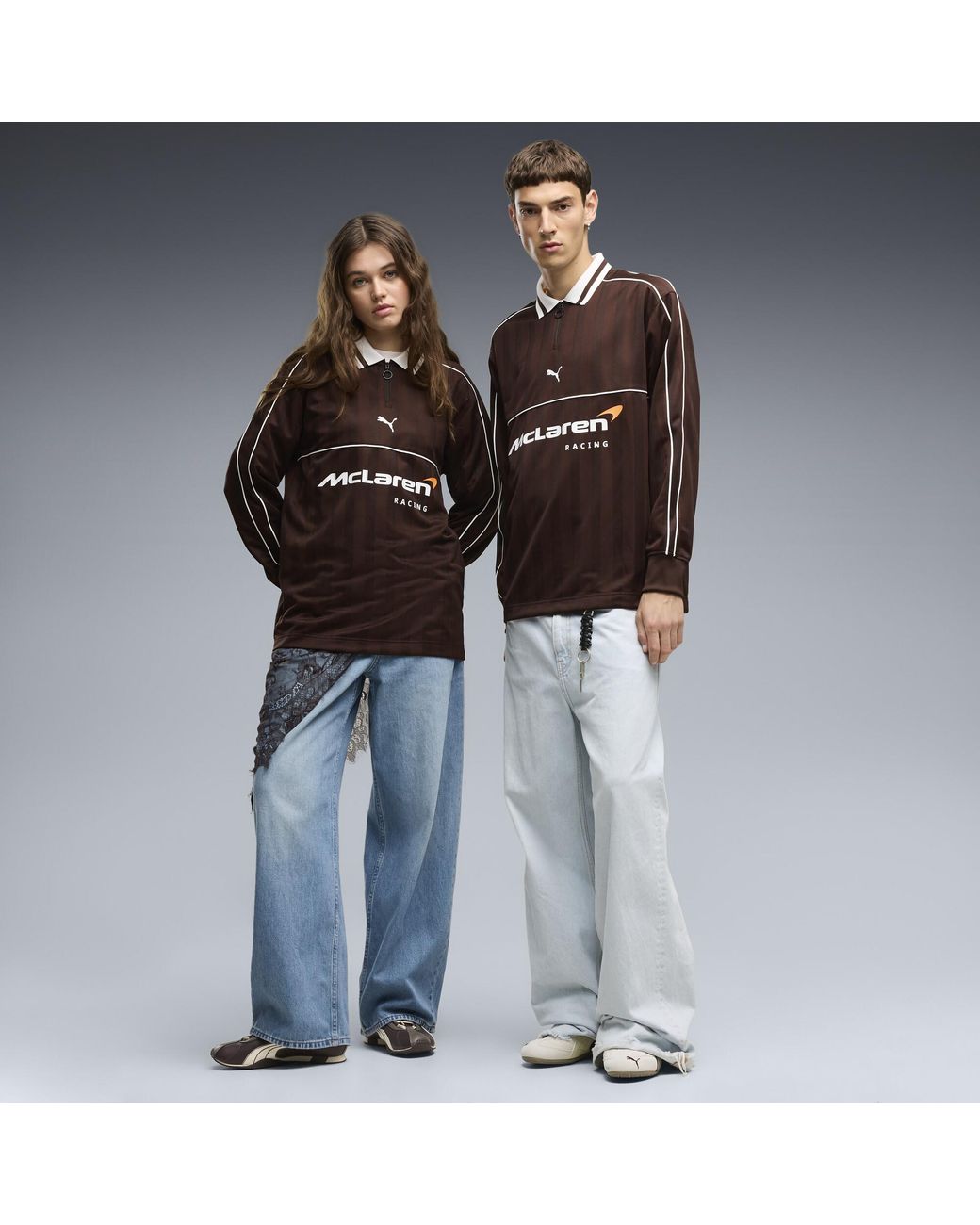PUMA Brown Mclaren Racing Long Sleeve Jersey for men
