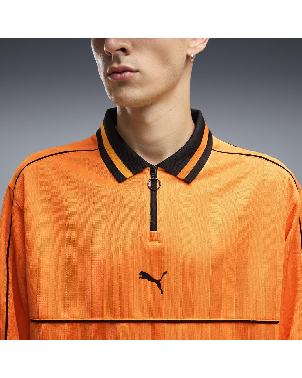 PUMA Orange Mclaren Racing Long Sleeve Jersey for men