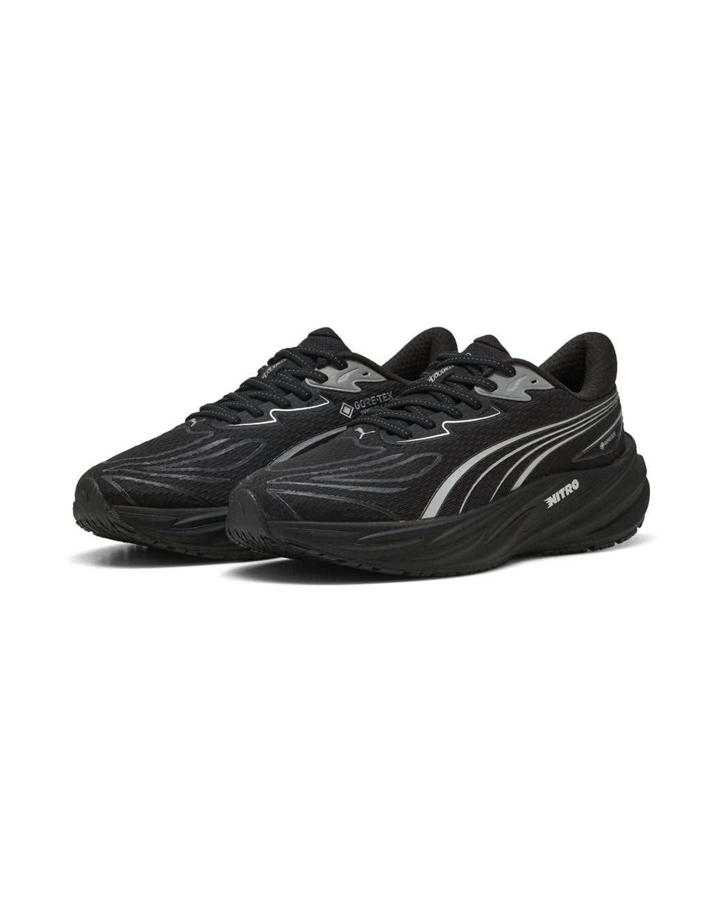 PUMA Black Velocity Nitro 5 Gtx Running Shoes