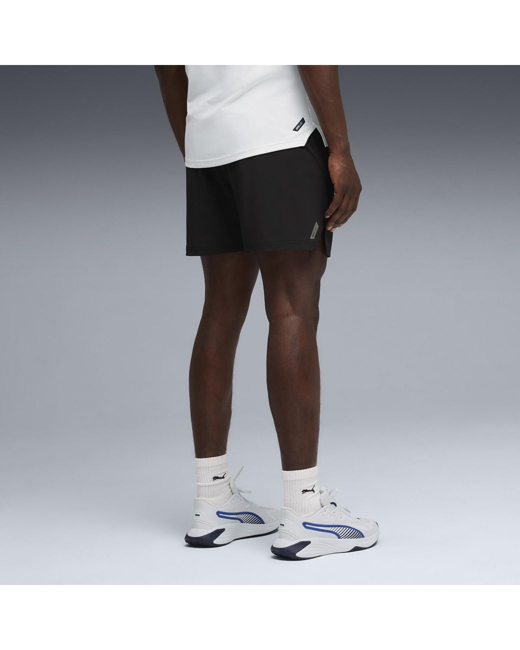 PUMA Black Pwrmode Training 5" Woven Shorts for men