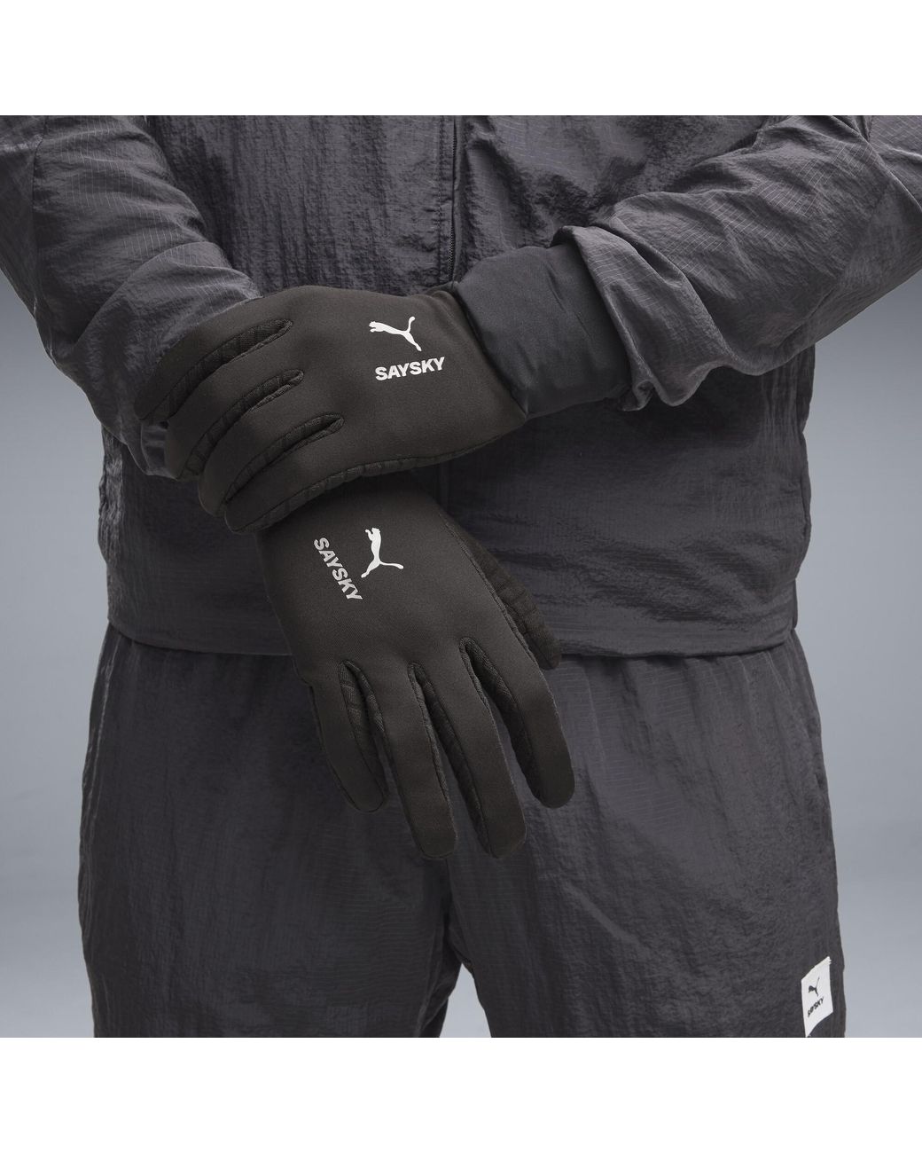 PUMA Black X Saysky Storm Shield Fingered Gloves