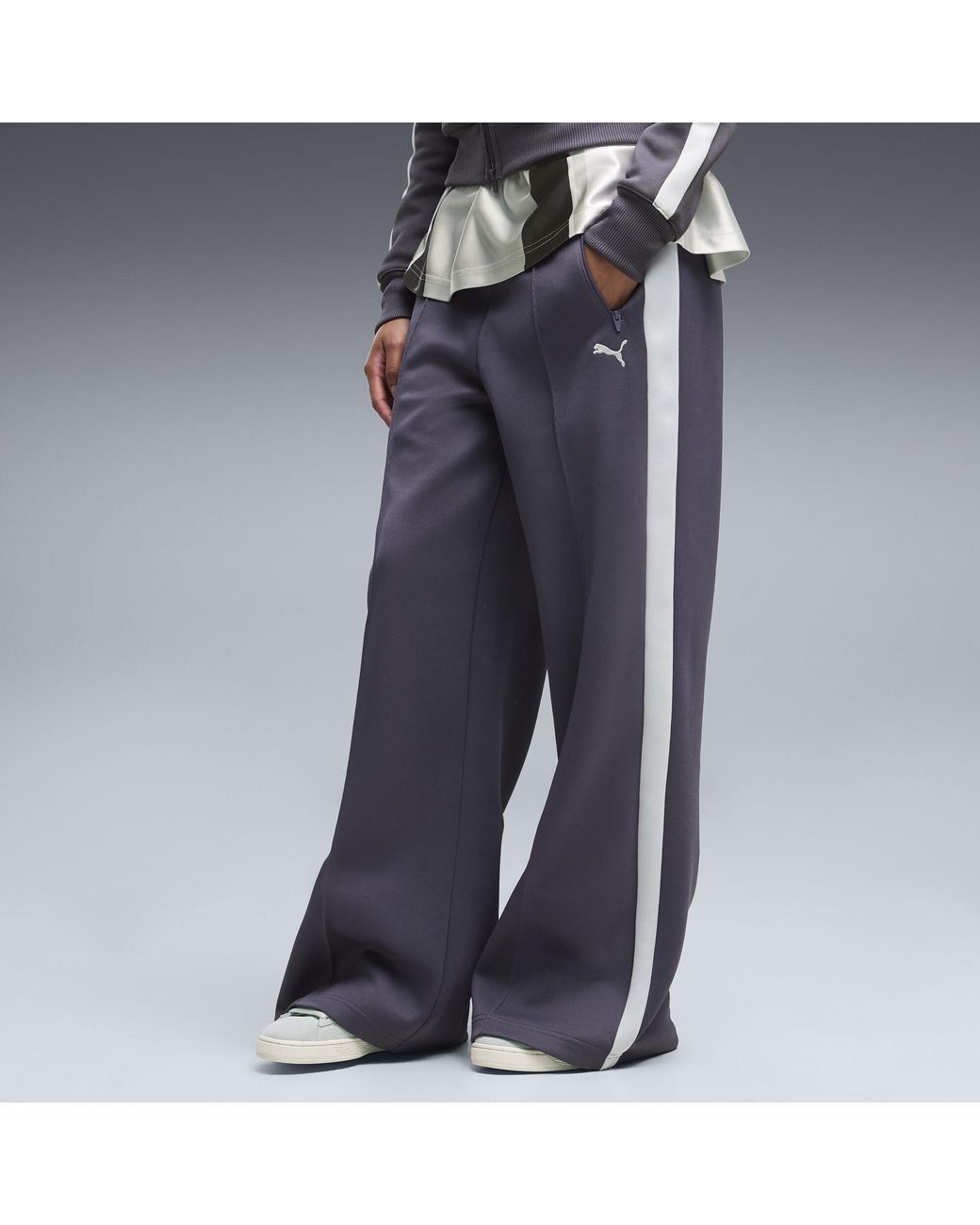 PUMA Blue T7 Always On Wide Leg Pants