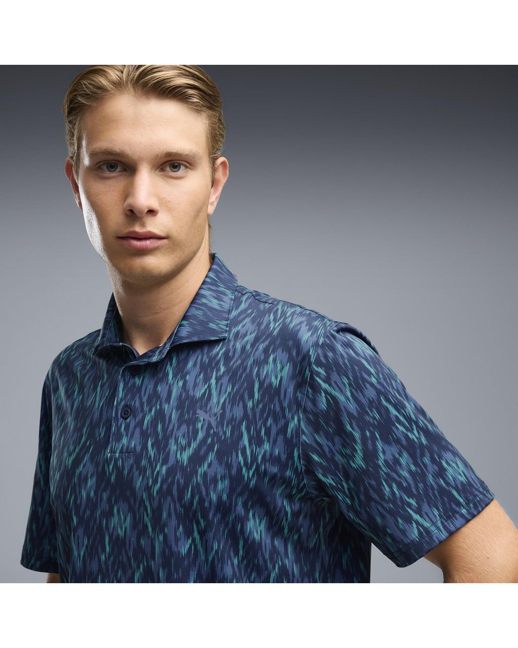 PUMA Blue Mattr Northern Lights Golf Polo for men
