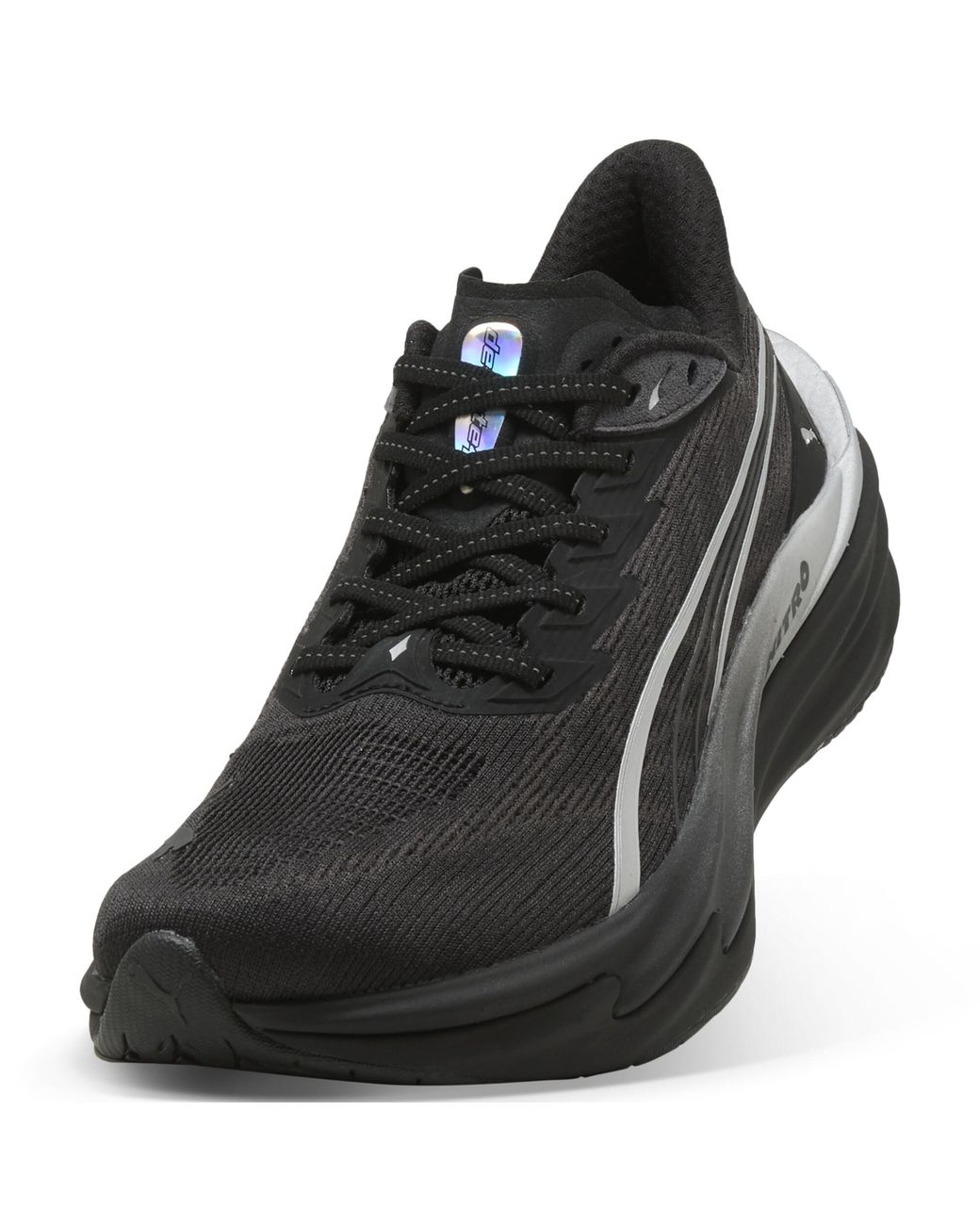 PUMA Black Deviate Nitro 4 Brightstride Road Running Shoes