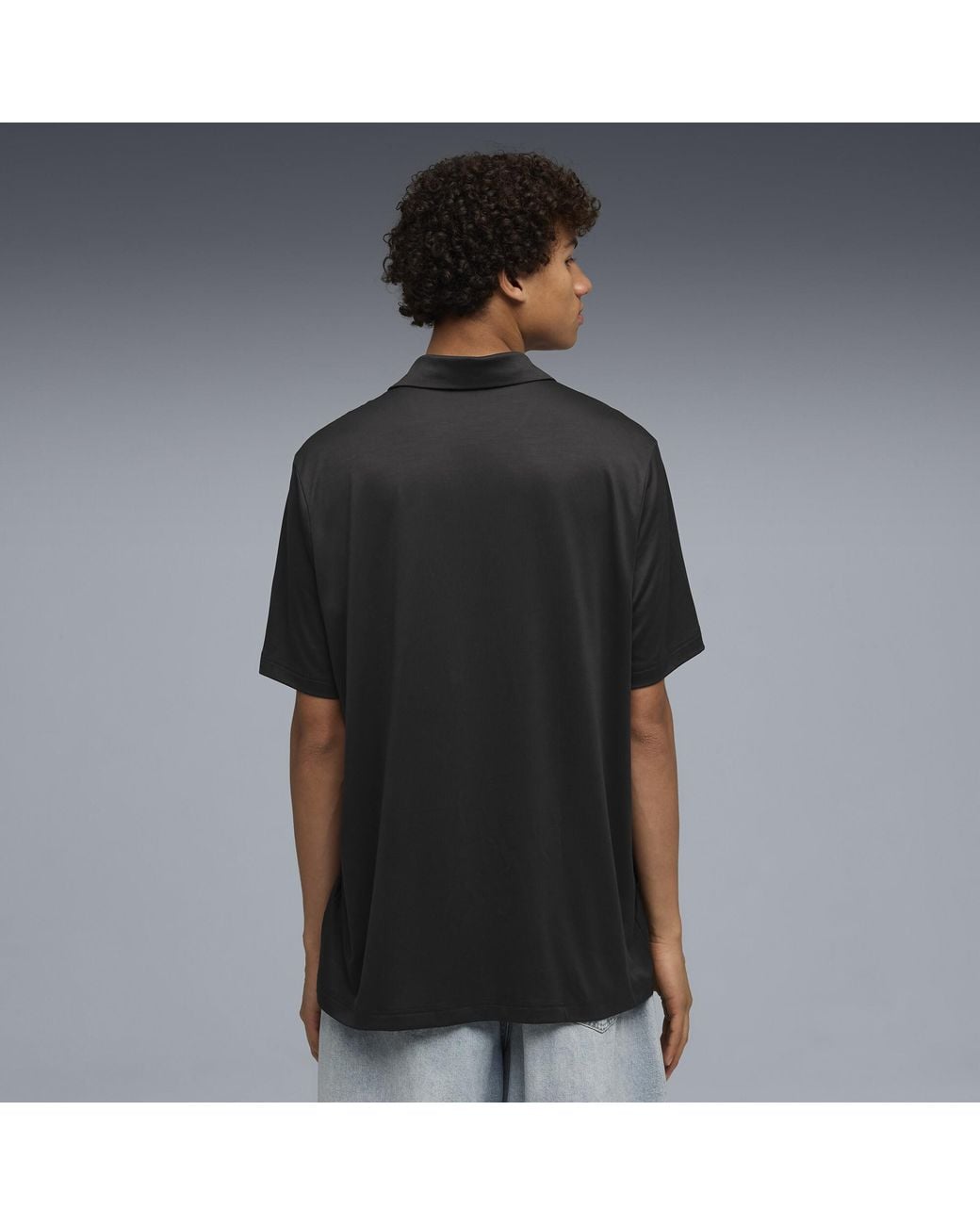 PUMA Black Essentials Polo Shirt for men