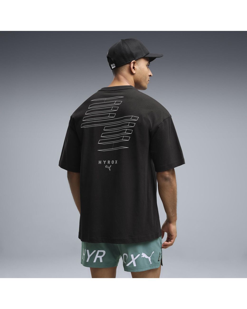 PUMA Black X Hyrox Lifestyle Oversize T-Shirt for men
