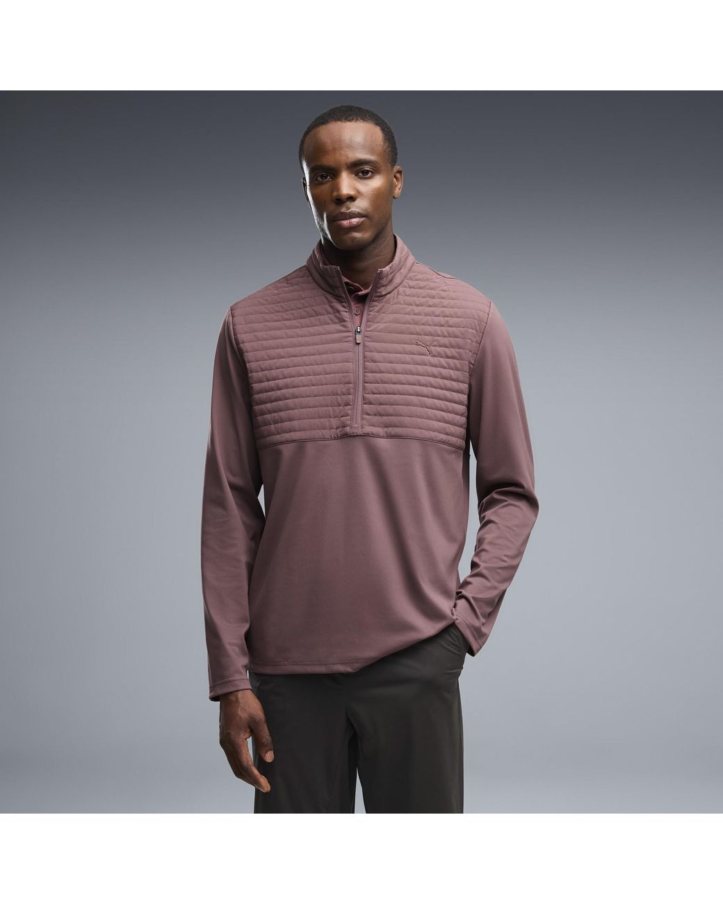 PUMA Purple Cloudspun Tech Hybrid Insulated Jacket for men