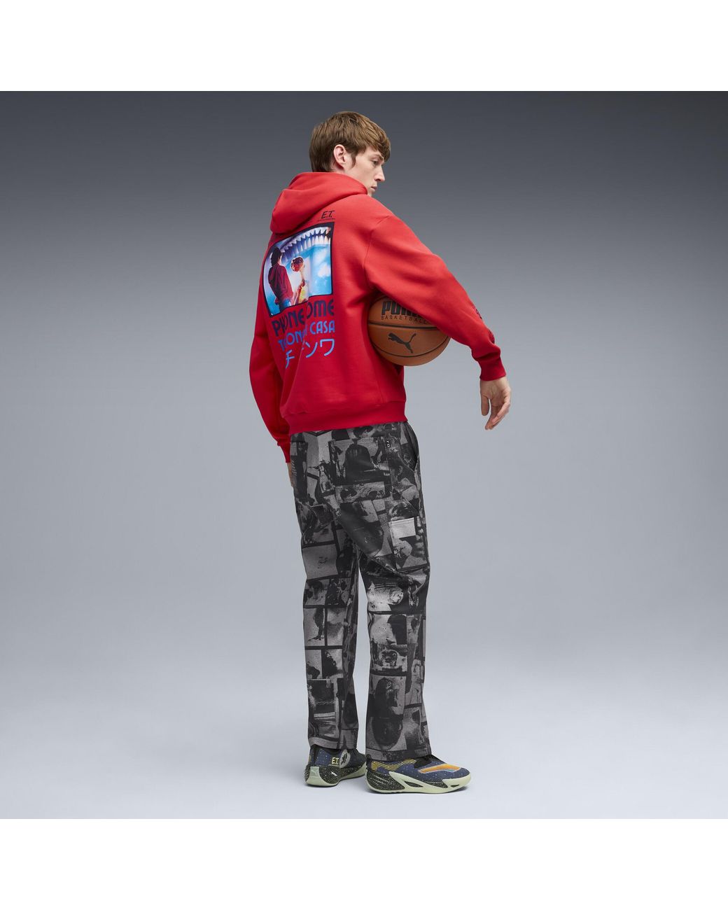 PUMA Hoops X E.T. Basketball Hoodie in Red for Men | Lyst