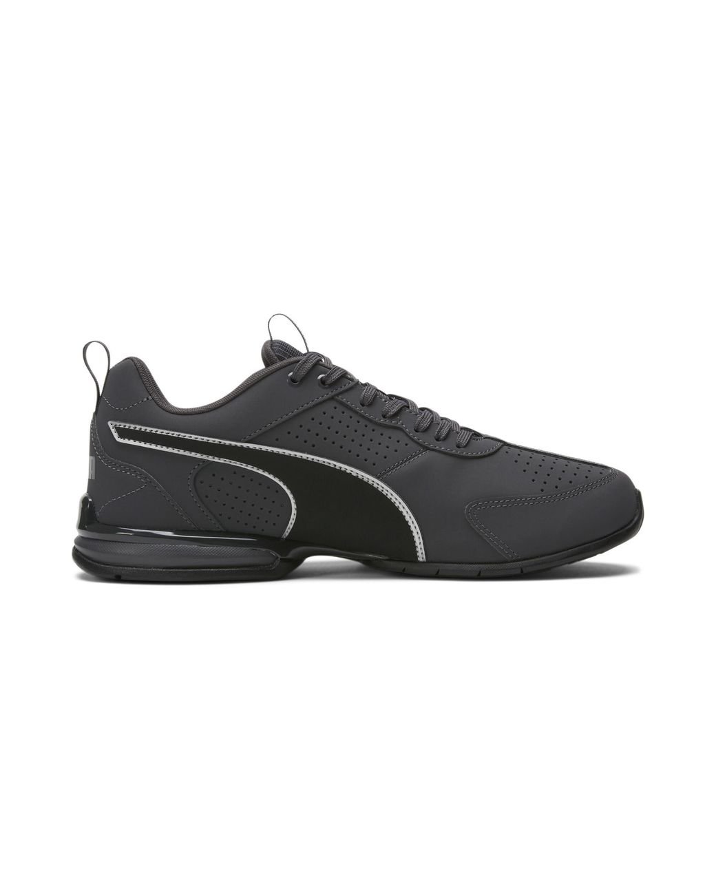 PUMA Tazon Advance Leather Running Shoes in Black for Men | Lyst