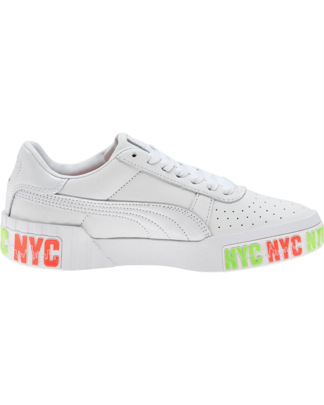 PUMA Leather Cali Bold Nyc Sneakers in White | Lyst