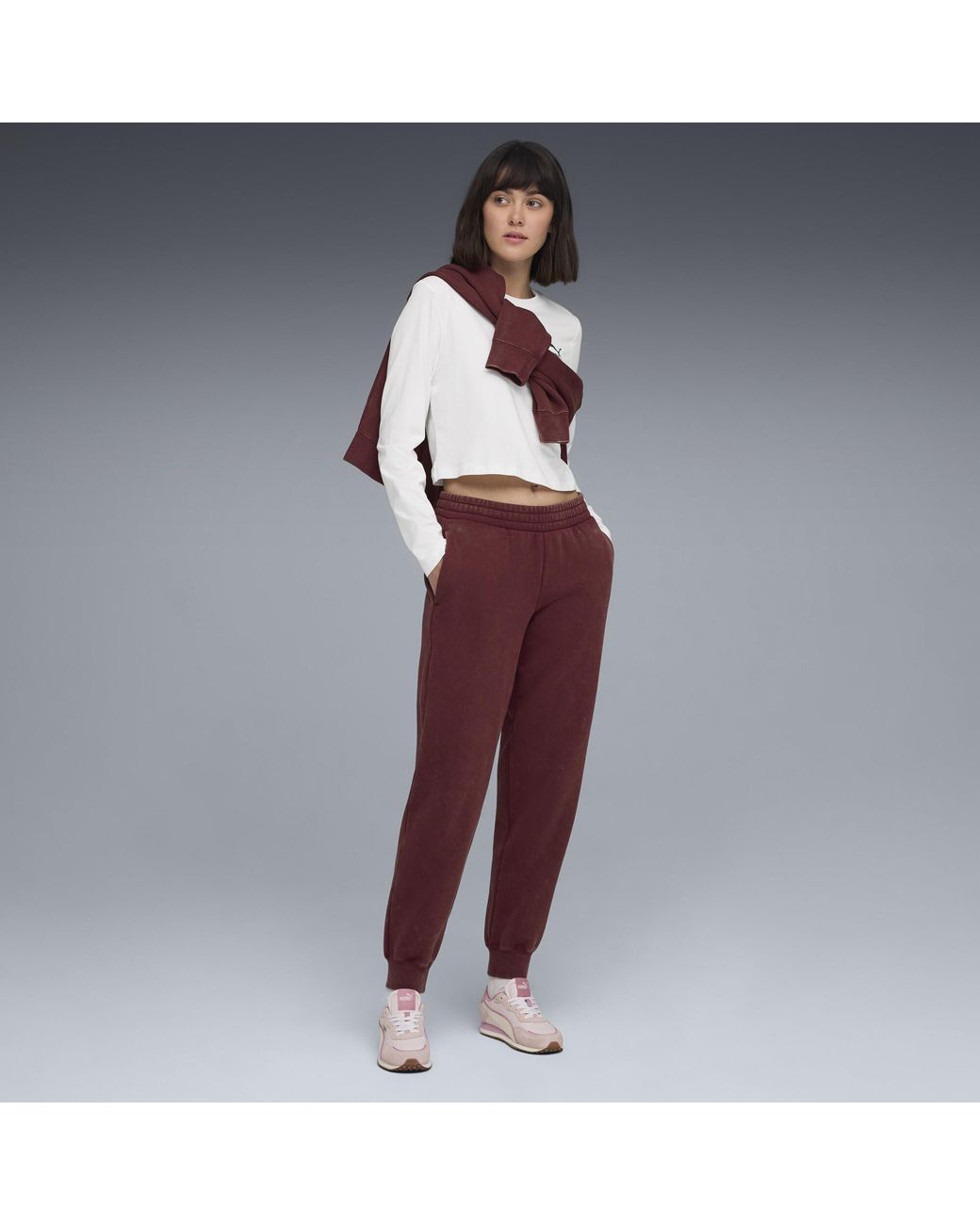 PUMA Red Ess Elevated Wash Sweatpants
