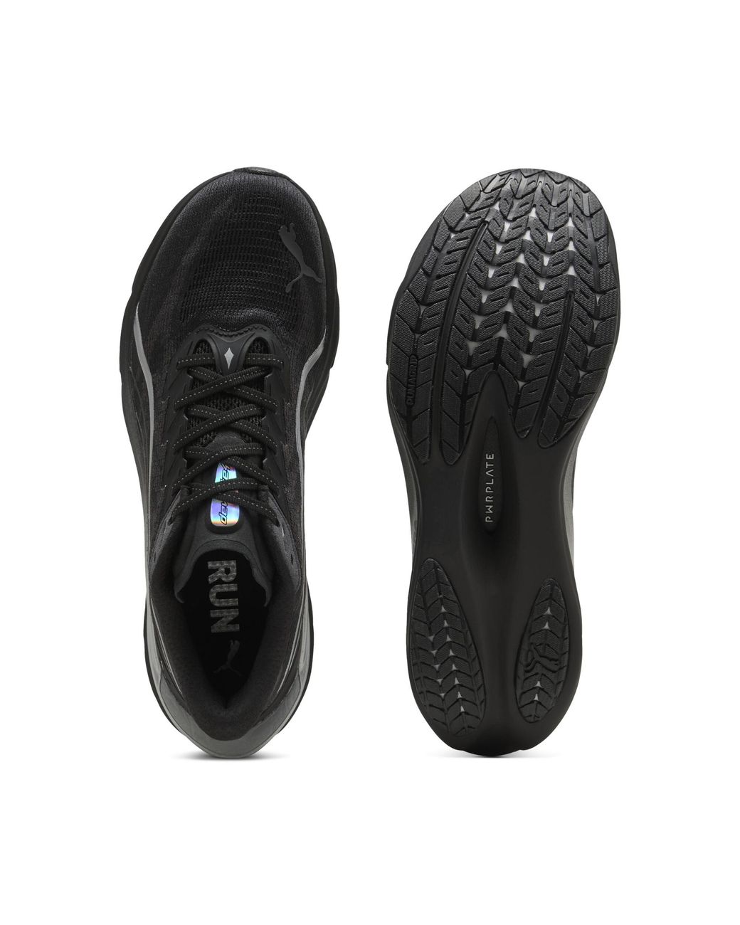 PUMA Black Deviate Nitro 4 Brightstride Road Running Shoes for men