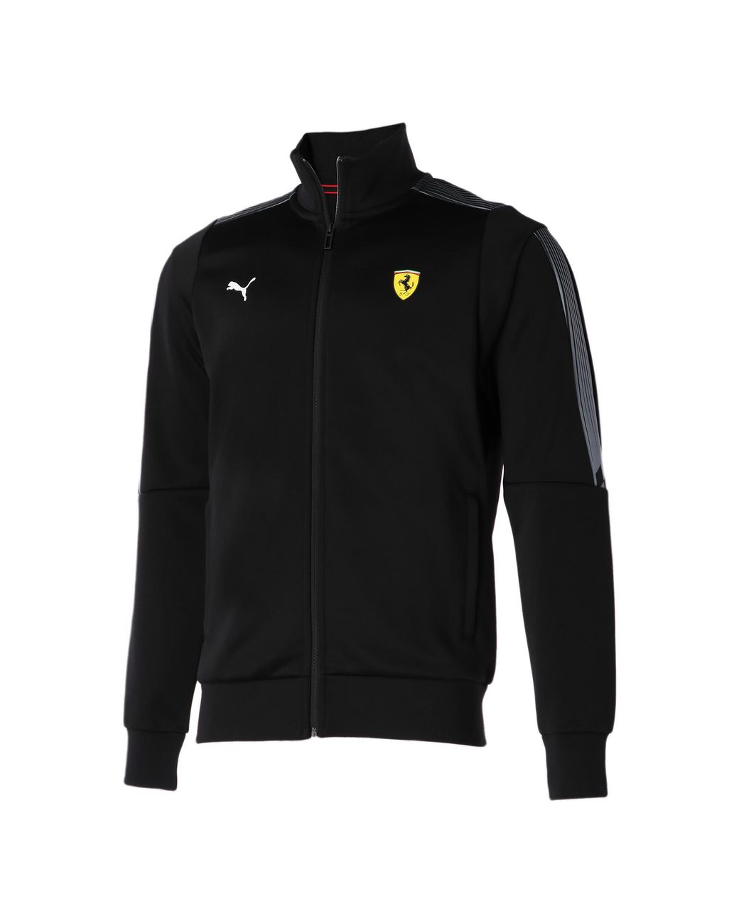 PUMA Cotton Scuderia Ferrari Race T7 Track Jacket in Black for Men Lyst