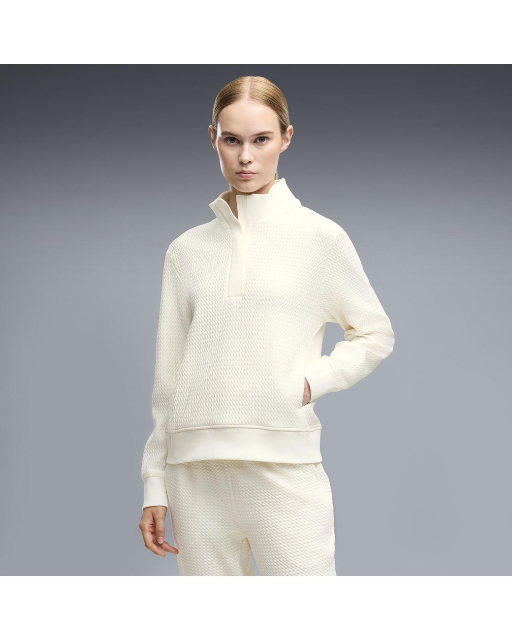 PUMA White Boulder Half-Zip Golf Jacket