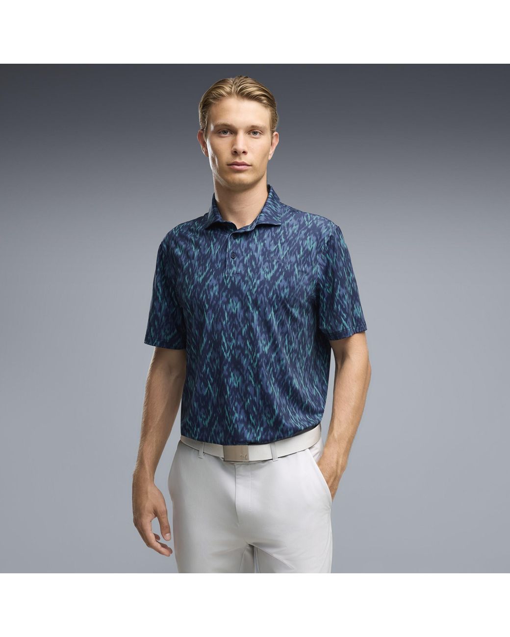 PUMA Blue Mattr Northern Lights Golf Polo for men